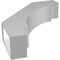 Ekena Millwork 5 1/2-in. W x 22-in. D x 26-in. H Merced Architectural Grade PVC Knee Brace BRCP055X22X26MRC - alternate 6